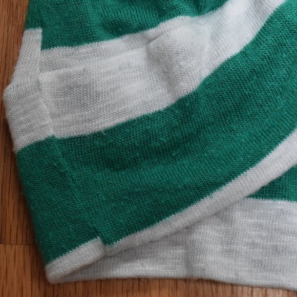 Short-Sleeve Striped Open Cardigan in Women's S - Picture 5 of 6